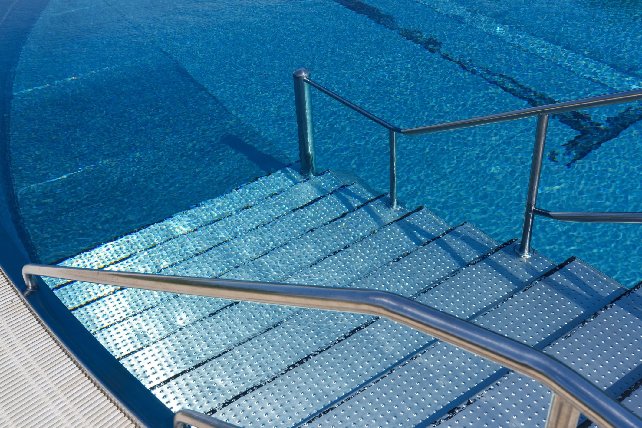 Outdoor commercial pool detail